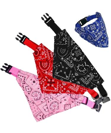 Dog neckerchief taozoey 3 PCs pet triangle bib dog bandana scarf neckerchief neck for pets cats bandana neckerchief dog for small and medium -sized (m)