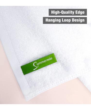 SUMMERMIA 12 Pack Bamboo Washcloths 13x13 - Soft Face and Body Wash Cloths (White) - Buy Online on SooperMarket.com
