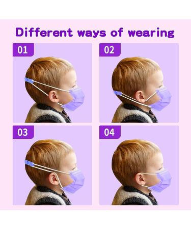 Rasav Kids Disposable Face Masks 100Pcs - Colorful & Cute 3 Ply Breathable Masks for Children - Girls & Boys - Buy Online on SooperMarket.com