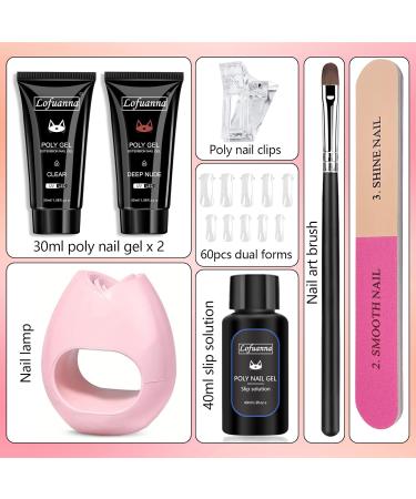 Ultimate Poly Gel Nail Kit - Acrylic Gel Polygel Set with Manicure Tools for Stunning Nail Extensions | Ideal for Women - Buy Online on SooperMarket.com