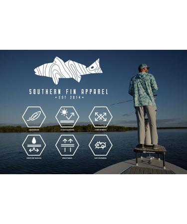 UPF 50+ Lightweight Performance Fishing Hoodie Shirt with Hood - Large, Arctic Blue - Buy Online on SooperMarket.com