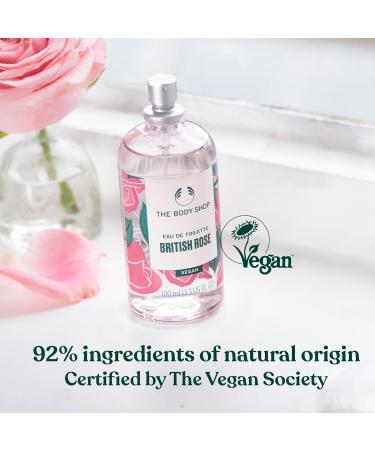 The Body Shop British Rose Eau De Toilette Fresh Dewy Fragrance Vegan 3.3 oz - Buy Online on SooperMarket.com