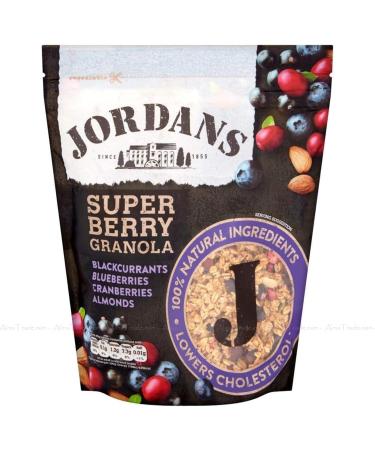 Jordans Super Berry Granola 1.5kg Deal Pack | Overflowing With Tangy Blackcurrants Blueberries & Cranberries | 100% Natural Ingredients | Lowers Cholesterol | Suitable for Vegetarians - Buy Online on SooperMarket.com