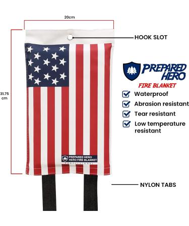 Hero Fire Blanket 2 Pack - Kitchen Fire Suppression Fiberglass Blanket - Buy Online on SooperMarket.com