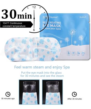 OcuNice Heated Eye Mask - 16 Pack for Dry Eyes, Dark Circles, Puffiness, and Stress Relief - Self Heating, Disposable, Unscented - Buy Online on SooperMarket.com