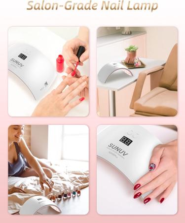 SUNUV 36W UV LED Gel Nail Lamp with Sensor, LCD Screen and 30s/60s Timer - Buy Online on SooperMarket.com