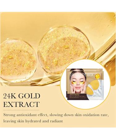 24k Gold Under Eye Mask 24k Gold Eye Masks For Dark Circles Puffy Eyes 24k Gold Under Eye Gel Pads Under Eye Patches Improve Under Eye Bags Fine Lines And Wrinkles Eye Masks Skincare(10 Pairs) - Buy Online on SooperMarket.com