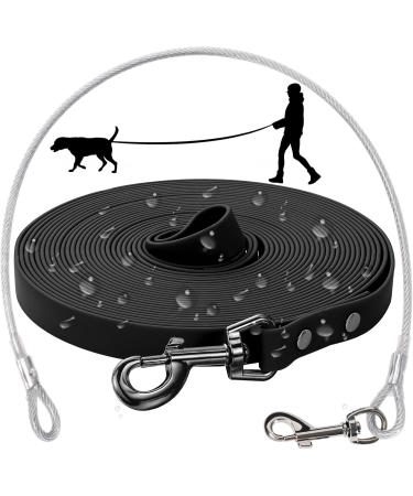 Waterproof Dog Leash - Chew Proof Tie-Out & Training Leash (10m Black) - Durable & Reliable for International Shipping - Buy Online on SooperMarket.com