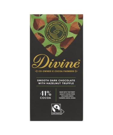 Divine Dark Chocolate With Hazelnut Truffle 90 g Dark Hazelnut Truffle