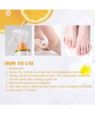Foot Peeling Spray Instant Foot Peeling Spray Foot Spray to Remove Dead Skin Hydrating Nourish Peel Off Spray Exfoliating Peeling & Calluses on Feet for Cracked Rough Heels (2PCS Green Tea) 2PCS Green Tea - Buy Online on SooperMarket.com