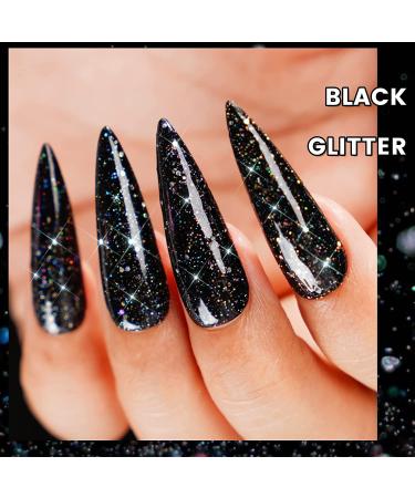 Likomey Gel Nail Polish 15ml - Colorful Black Glitter | Soak Off UV Gel for Salon & Home Manicures - Buy Online on SooperMarket.com