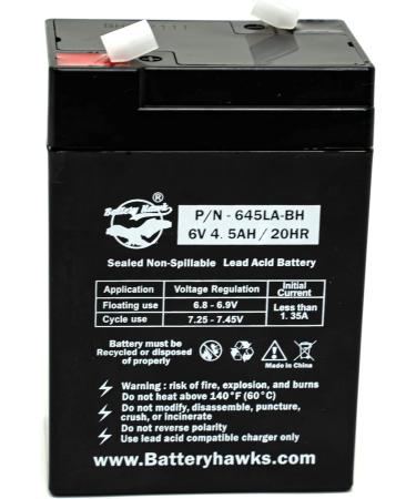 Buy ELB-0604 6V 4.5AH SLA Batteries - 5 Pack for Exit Sign Emergency Lights | International Shipping Available - Buy Online on SooperMarket.com