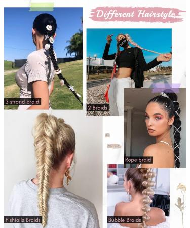 REECHO Long Straight Wrap Around Ponytail Extension - Ginger Brown 34 Inch | Synthetic Hairpieces for Women - Buy Online on SooperMarket.com