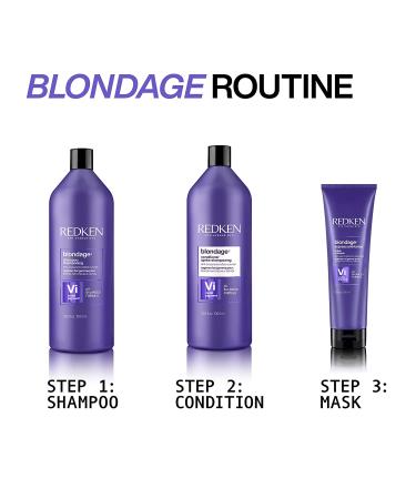 Redken Color Extend Blondage Purple Conditioner 33.8oz - Brass Neutralizing Hair Toner for Blonde Hair - Buy Online on SooperMarket.com