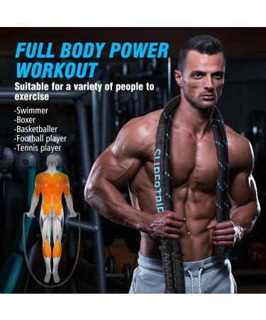 Super Trip Weighted Jump Rope for Adult Fitness - 360 Rotating Handles Heavy 3.1/3.4 lb Rope for Full Body Workout - Ideal for Men & Women - Buy Online on SooperMarket.com
