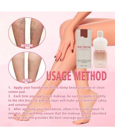 Body Makeup Foundation Body Makeup Waterproof Foundation Body Makeup Foundation 100mL (2pcs) - Buy Online on SooperMarket.com