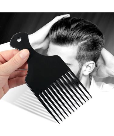 Sularpek 2 Pcs Afro Hair Comb Black Plastic Afro Hair Comb Hair Hair Pick Comb Smooth & Sturdy Wide Tooth Plastic Afro Pick for Detangling And Styling Curly Wavy Frizzy And Afro Hair - Buy Online on SooperMarket.com