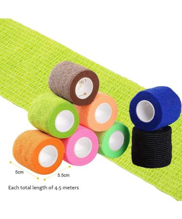 6Pcs Cohesive Bandage Pet Vet Self Adherent Bandage Wrap Bandaging Tape - Buy Online on SooperMarket.com