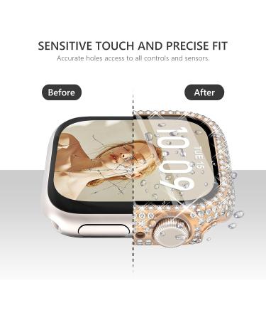 CHANCHY 4-Pack Compatible with Apple Watch Case 44mm Protective Bumper with Screen Protector  200 Crystal Diamond Bling Cases Cover for Apple Watch SE Series 6 5 4  Rose Gold/Pink/Rainbow/Clear  44mm Rose Gold/Pink/Iridescent/Clear 44mm - Buy Online on SooperMarket.com