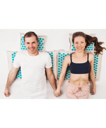 Lifeilove Nails Spikes Acupressure Acupuncture European Quality Mat and Pillow Pain Relief Stress Relief Muscle Relaxant - Buy Online on SooperMarket.com