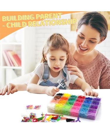 WIVOWI 5800+ Loom Bands Bracelets Making Kit - 24 Colors Premium Quality Rubber Bands Refill Kit for Kids DIY Gift - Buy Online on SooperMarket.com