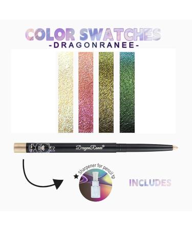 Buy Glitter Eyeshadow Sticks - 4pcs Waterproof Cream Eyeshadow Pencil | Long Lasting Shimmer & High Pigmented Eye Brightener | Multiuse Makeup Stick #052 - Buy Online on SooperMarket.com