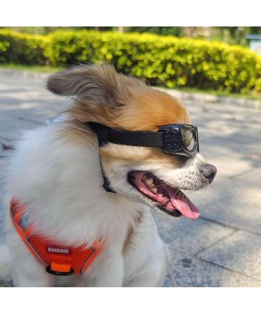 Small Breed Dog Sunglasses | UV Protection Goggles for Small Dogs | Wind & Dust Proof | Adjustable Straps | Clear Lens - Buy Online on SooperMarket.com