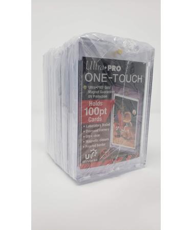 10 Ultra Pro 100pt Magnetic Card Holder Cases - Holds Thick Baseball, Football, Hockey Cards