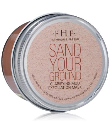FarmHouse Fresh Sand Your Ground Clarifying Mud Exfoliation Mask  3.2 Fl Oz (Pack of 1)
