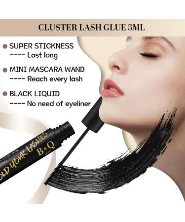 B&Q Cluster Lash Glue & Remover Set | Waterproof & Long Lasting for DIY Cluster Lashes at Home (3pcs) - Buy Online on SooperMarket.com