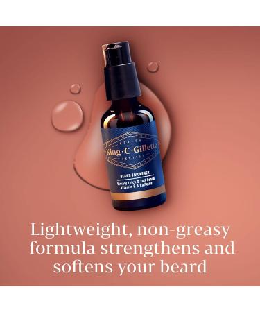 King C. Gillette Beard Thickener with Vitamin B Complex and Caffeine 1.7oz - Buy Online on SooperMarket.com