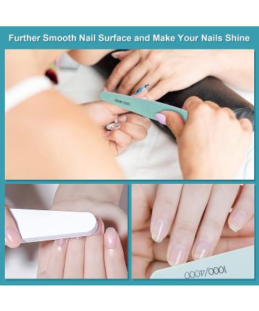 Diesisa 15pcs 1000/4000 Grit Nail Files - Double-Sided Nail Buffering Emery Boards for Natural Nails - Manicure Pedicure Tools for Home & Salon - Buy Online on SooperMarket.com