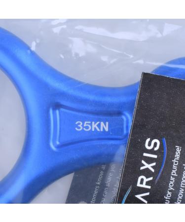 Azarxis 35kN Figure of Eight Descender - Blue Climbing Gear for Outdoor Recreation | International Shipping - Buy Online on SooperMarket.com