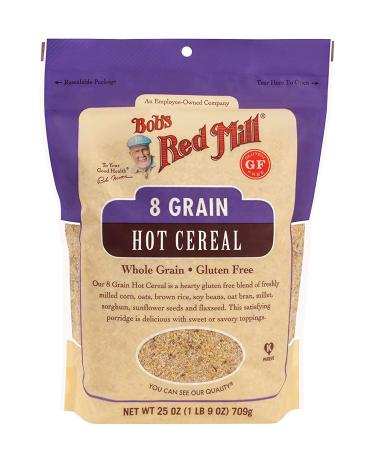 Bob's Red Mill Gluten Free 8 Grain Hot Cereal, 25 OZ (Pack of 3) 1.56 Pound (Pack of 3)