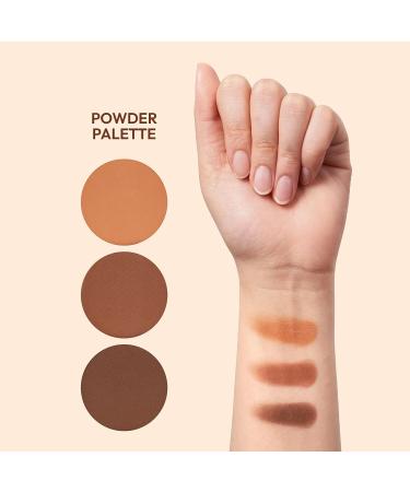 Ruby Kisses 3-in-1 Contour Palette - Long-Lasting and Easy to Blend Powder for All Skin Types - Buy Online on SooperMarket.com