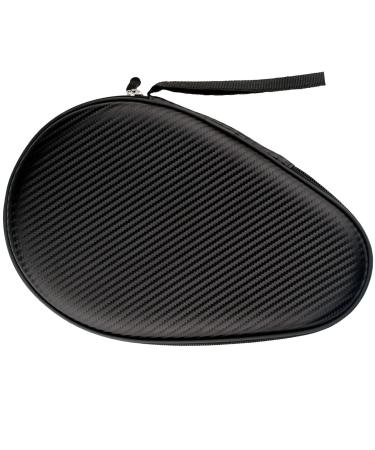 Rintifia Ping Pong Paddles Case Hard Shell Ping Pong Portable Storage Bag Can Hold Protect 2 Racket Table Tennis Racket Cover for Ping Pong Balls Lovers Drop-resistant and Durable Gifts black
