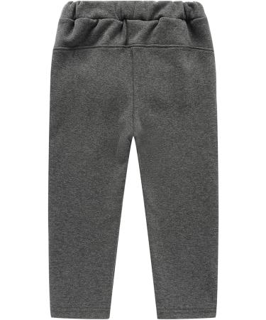 Mud Kingdom Little Boys Fleece Pants | Tight Fit Warm Winter 3 Years | Anchor Gray - Buy Online on SooperMarket.com