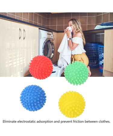 Eco-Friendly Silicone Dryer Balls - Reduce Drying Time Reusable 4 PCS (Red Yellow Blue Green) for Apartments - International Shipping - Buy Online on SooperMarket.com