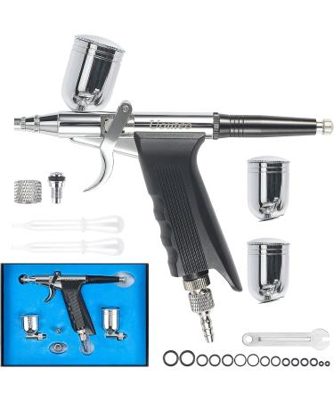 Uouteo 166TH Airbrush Trigger Gun with 0.3mm Needles, 7CC & 10CC Cup for Painting - Airbrush Kit - Buy Online on SooperMarket.com