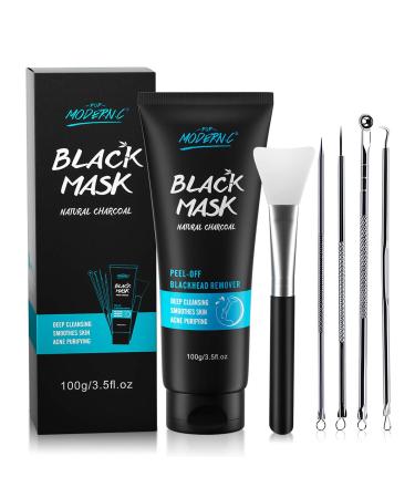 Effective Blackhead Remover Mask - Peel Off Black Mask with Bamboo Charcoal | Skin Cleansing & Acne Treatment - Buy Online on SooperMarket.com