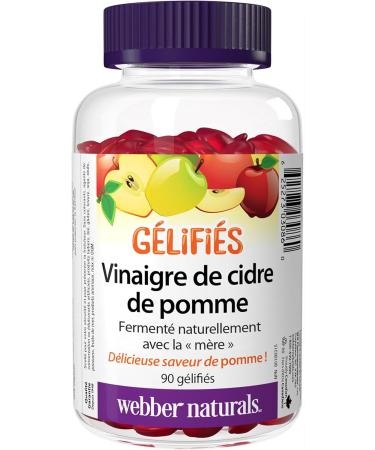 Webber Naturals Apple Cider Vinegar Gummy 200 mg with The Mother 90 Gummies Antioxidants Support Vegan & Vitamin C Gummy 125 mg 120 Gummies For Bones Teeth Immune and Antioxidant Health Vegan SUPPLEMENT + VITAMIN 625273 - Buy Online on SooperMarket.com