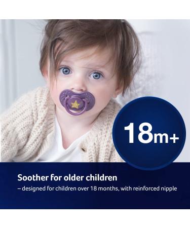 LOVI Dynamic Pacifier 18 Months+ | BPA-Free Silicone 2 Pack - Stardust Collection Blue - International Shipping Available - Buy Online on SooperMarket.com