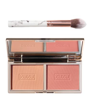 Blush For Cheeks Soft Blusher Makeup Powder Blush Palette With Mirror And Brush Matte And Shimmer Face Blush Make Up Powder Skin Tint Natural-Looking Blush Weightless Long-Wearing (01) 01 1 g (Pack of 1)