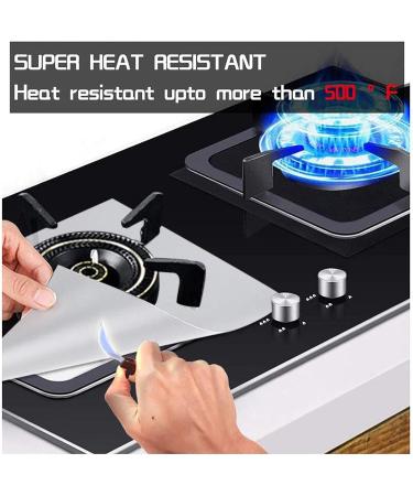 Stove Burner Cover Double Thick Reusable Non Stick Heat Resistants Stove Protector Cuttable Stove Burner For Kitchen Canisters Bathroom (Silver One Size) Silver One Size - Buy Online on SooperMarket.com