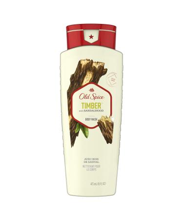 Old Spice Timber Body Wash  Sandalwood  16 Oz  Packaging May Vary Timber 16 Fl Oz (Pack of 1)
