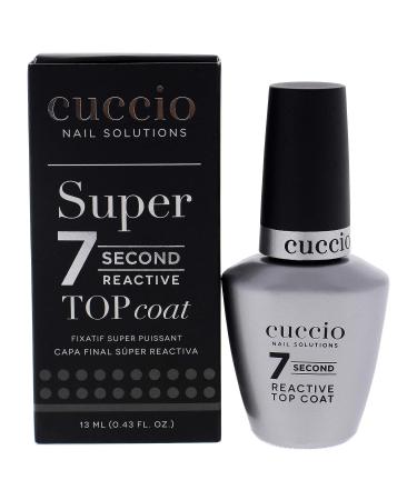 Cuccio Colour Super 7 Second Nail Top Coat - High Gloss Finish - Quick Drying Formula - Long-Lasting Durability - 0.43 Oz - Buy Online on SooperMarket.com