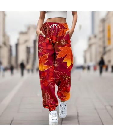 WILLBEST Women Stretch Gym Sport Joggers Sweatpants Straight Leg High Waisted Trousers Causal Running Workout Sweat Jog Pants Jogging Bottoms Lounge Wear L 1868-djufh-a-hotpink - Buy Online on SooperMarket.com