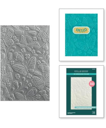 Spellbinders Beautiful Butterflies 3D Embossing Folder - Clear | Shop Now - Buy Online on SooperMarket.com