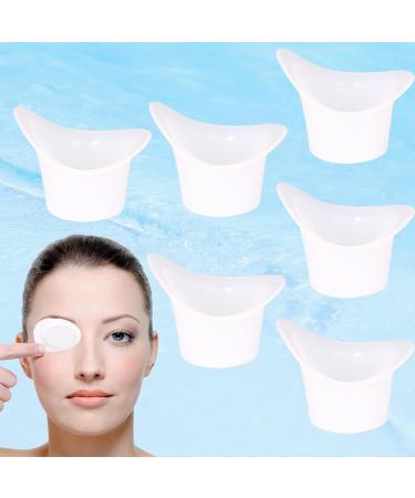 CHENNAN 6 Pieces 8 ml Silicone Eye Wash Cup Eye Cleaning Cups Portable Eye Wash for Cleaning Soft Eye Wash for Cleaning Tired Eyes (6 Pieces) 440A