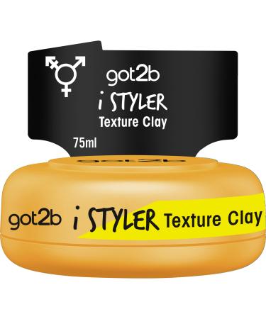 GOT2B ISTYLER Texture Clay Halt 4 (75 ml) hair cream for men gives a cool matt effect hair paste for a textured matt-defined style isyler-